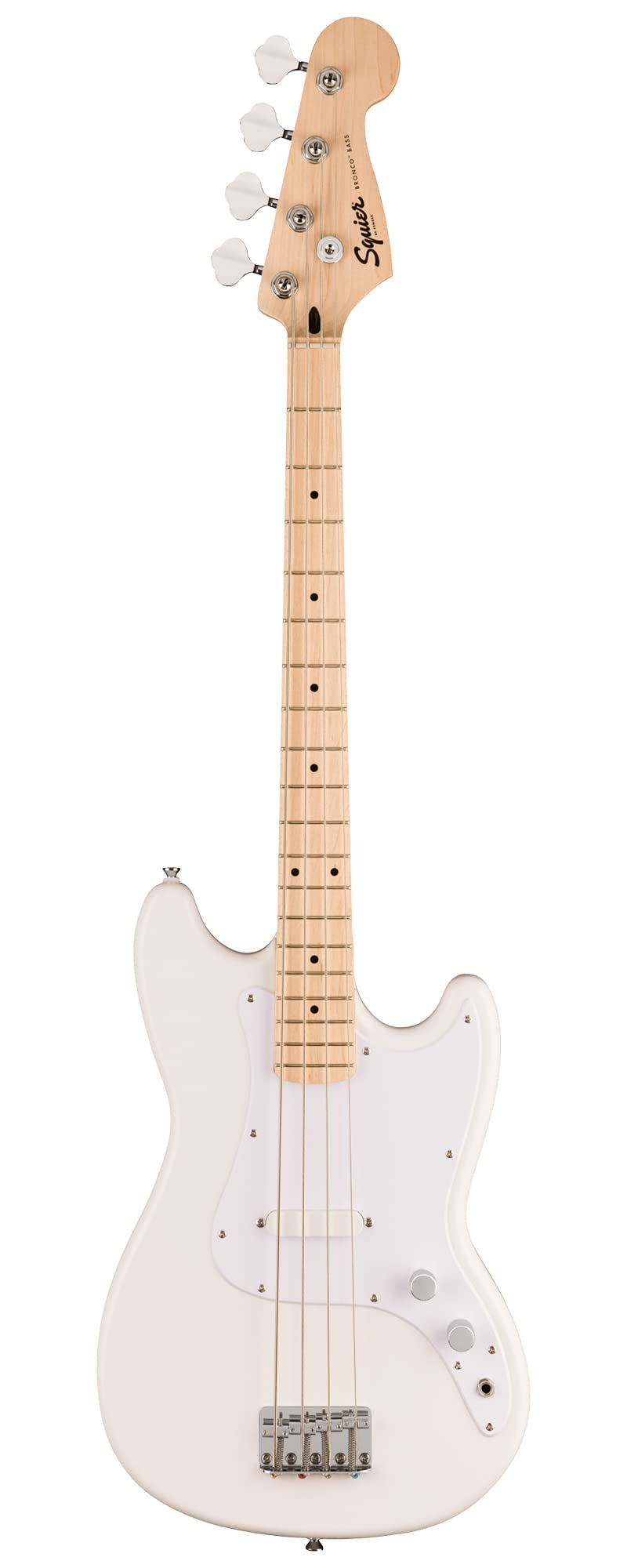 Arctic White Bass Guitar with Amplifier and Cable N44227