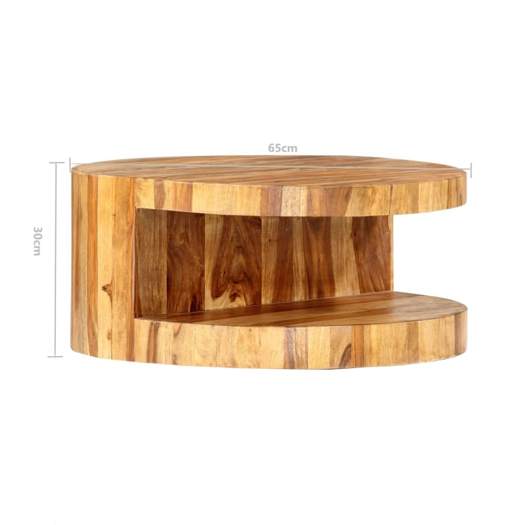 Natural Solid Sheesham Wood Coffee Table X608