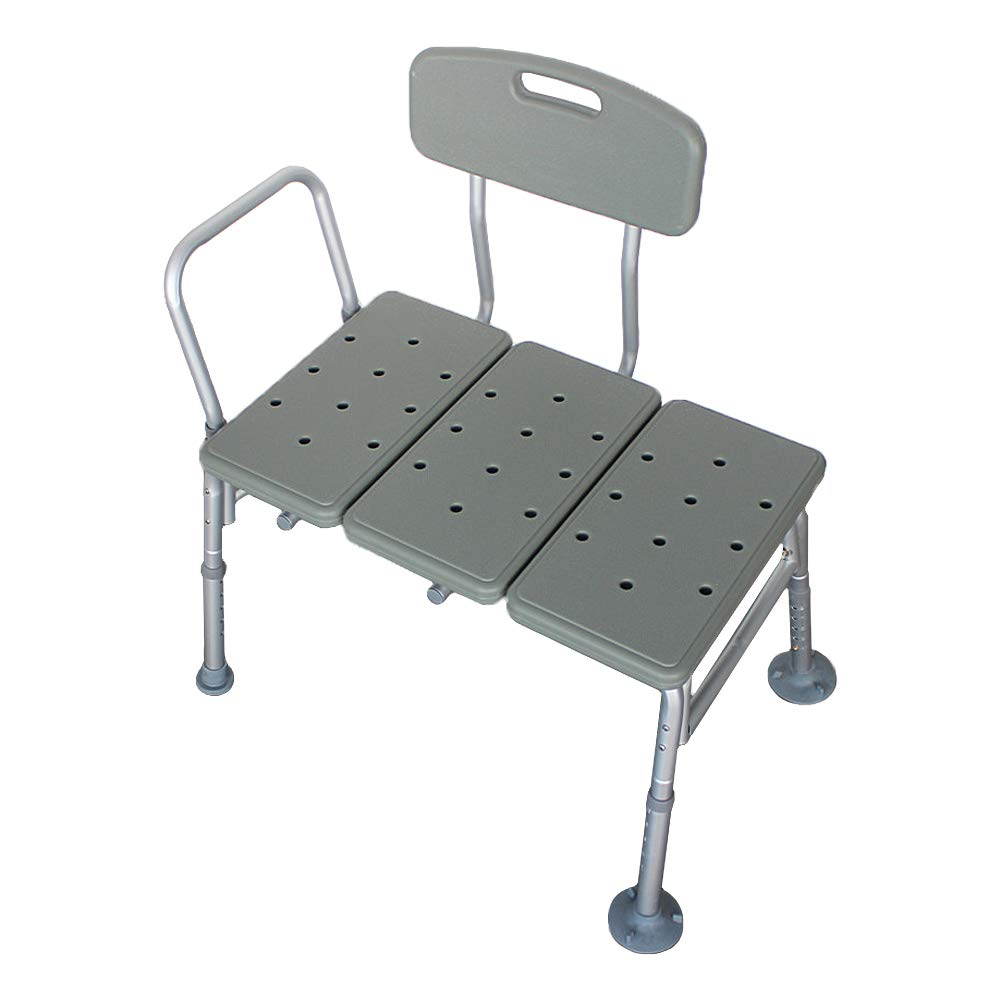 Bath Shower Transfer Bench with Backrest & Padded Armrest G827884