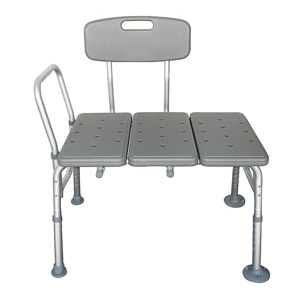 Bath Shower Transfer Bench with Backrest & Padded Armrest G827884