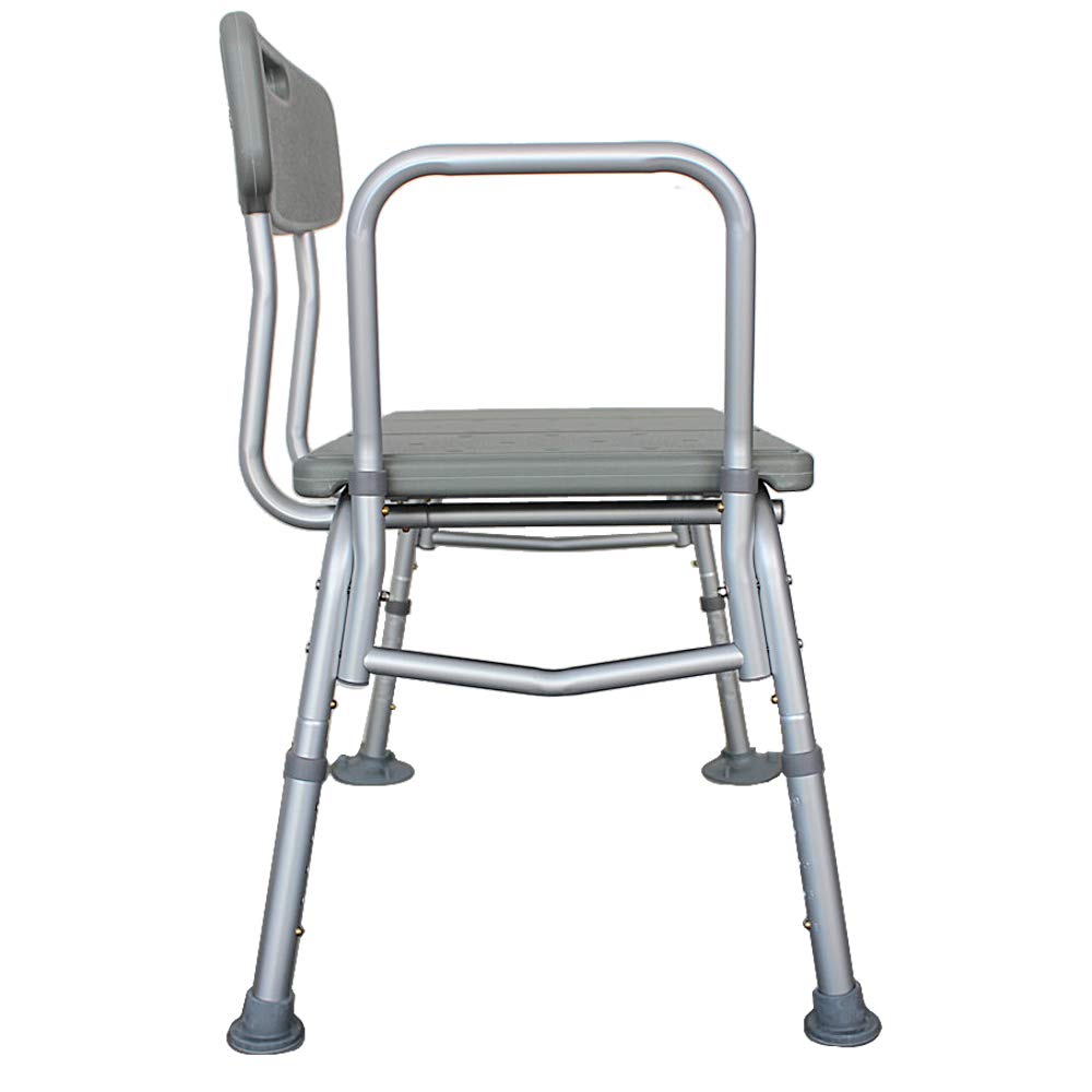 Bath Shower Transfer Bench with Backrest & Padded Armrest G827884