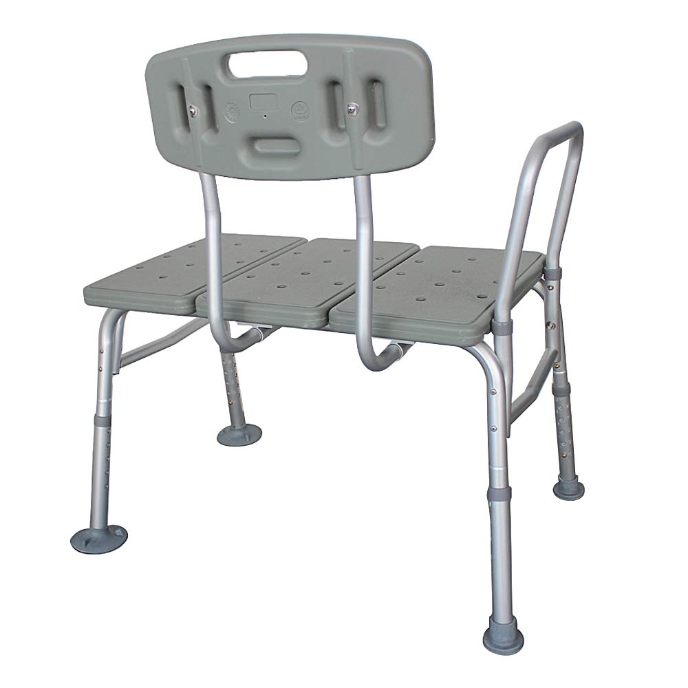 Bath Shower Transfer Bench with Backrest & Padded Armrest G827884