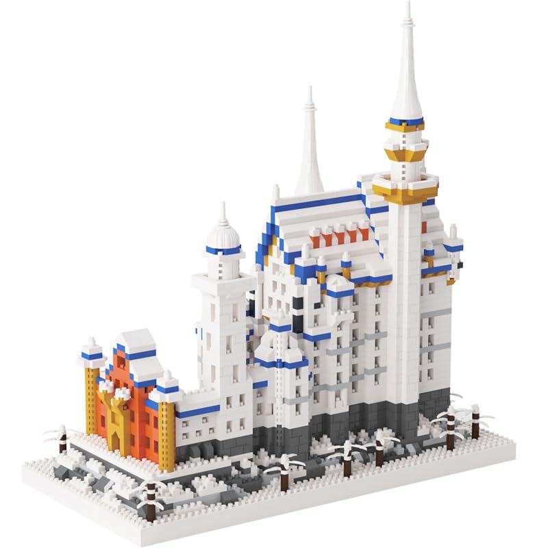 2801Pcs Swan Castle Architecture Micro Building Bricks Model Kit L3966