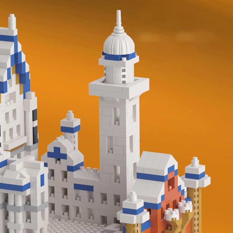 2801Pcs Swan Castle Architecture Micro Building Bricks Model Kit L3966