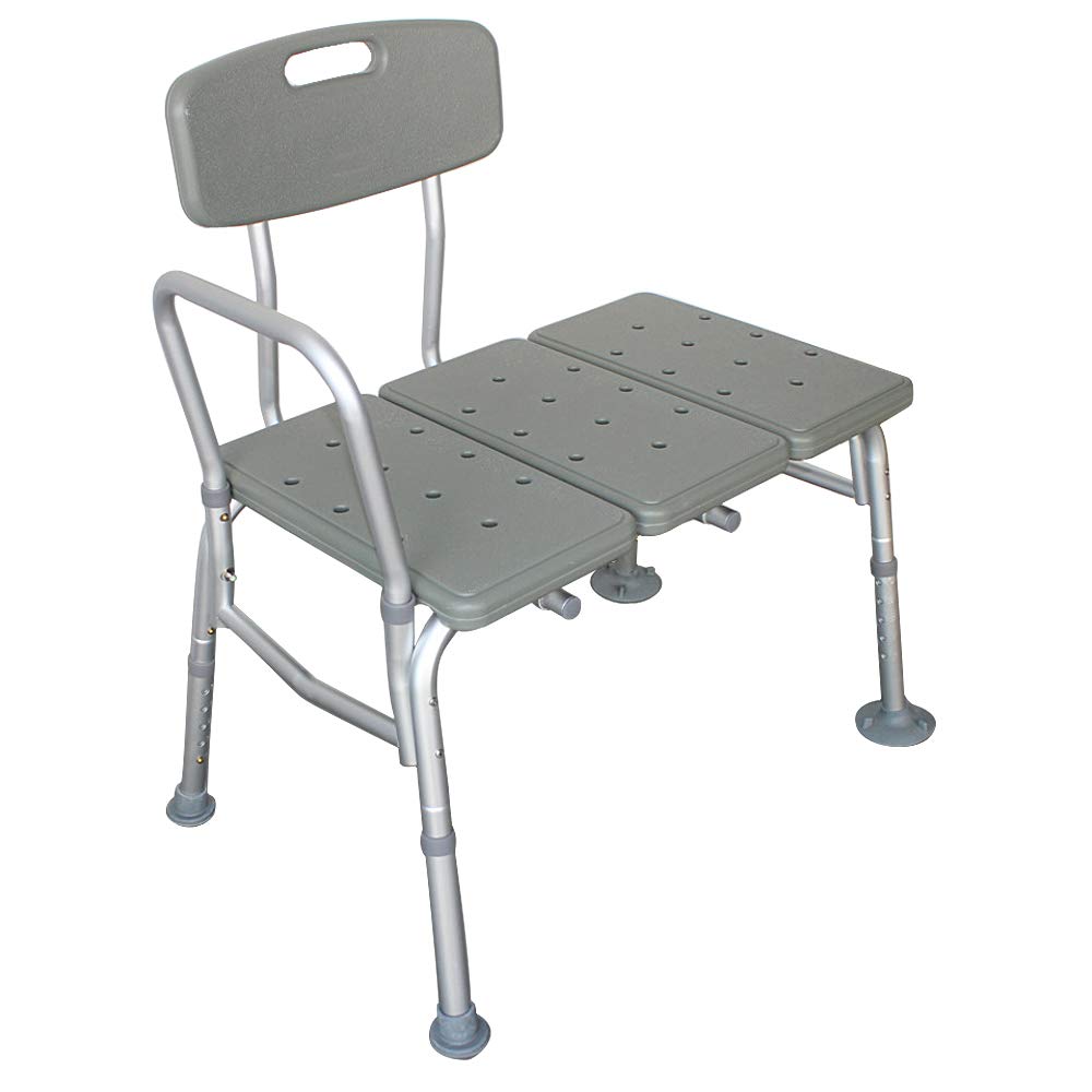 Bath Shower Transfer Bench with Backrest & Padded Armrest G827884