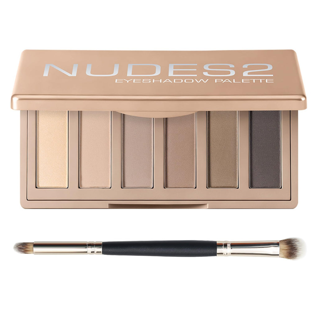 Matte Neutral Mini Eyeshadow Palette with Brush X7041