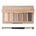Matte Neutral Mini Eyeshadow Palette with Brush X7041