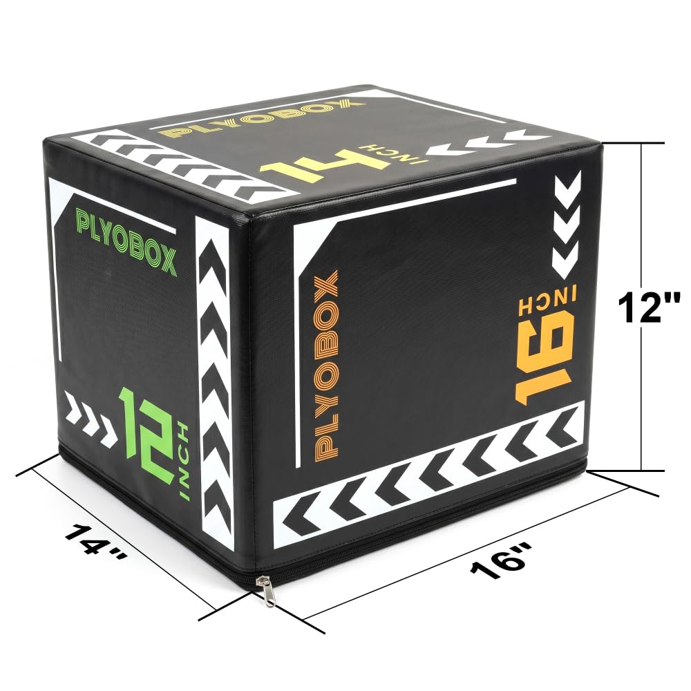 12/14/16 Inch 3-in-1 Plyometric Jump Box B423