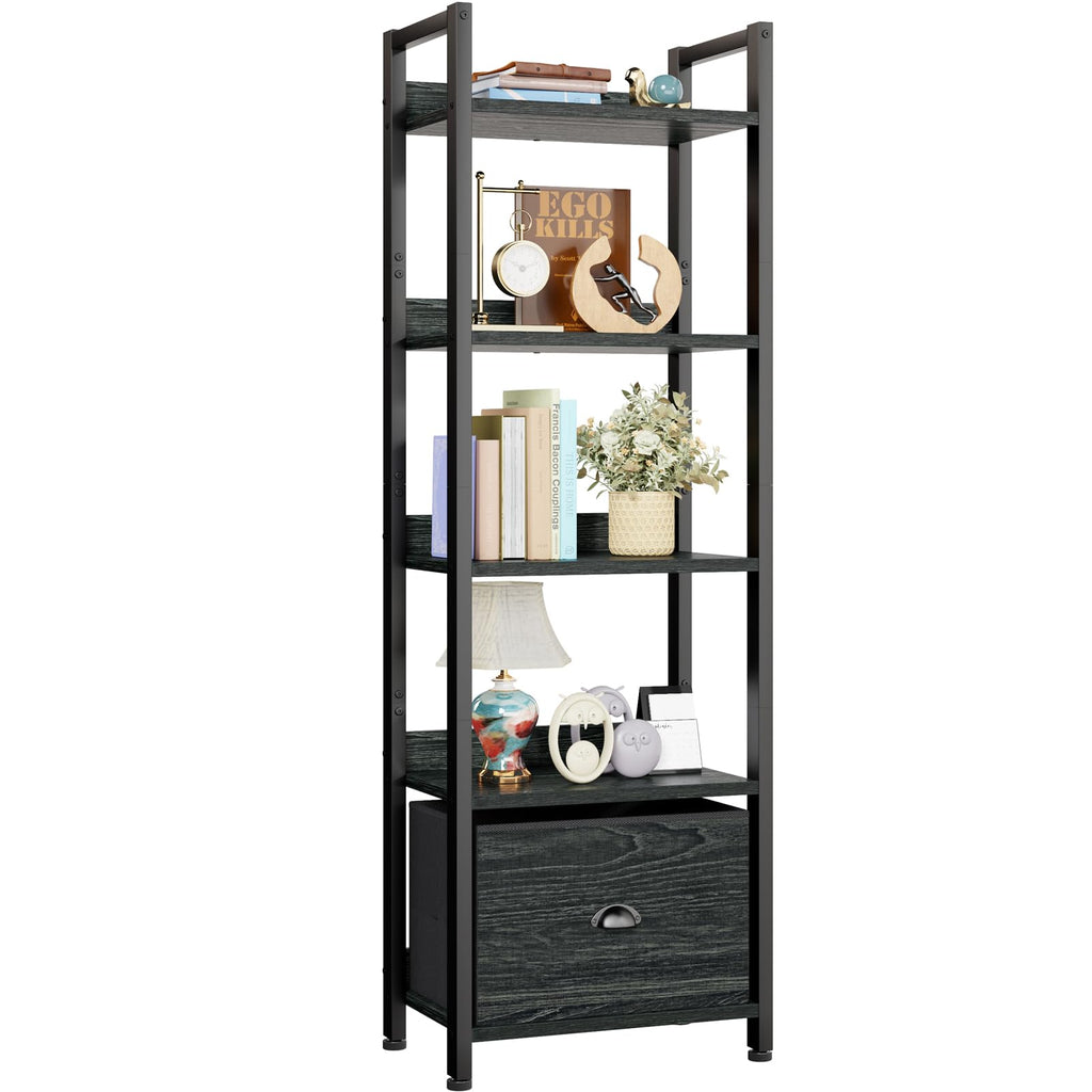 5 Tier Bookshelf with Drawer E9705