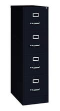 15" W 4 Drawer Vertical File Cabinet, Black, Letter H605101