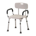 Bath Seat with Removable Arms & Back, 300 lb Capacity, Adjustable Height C275