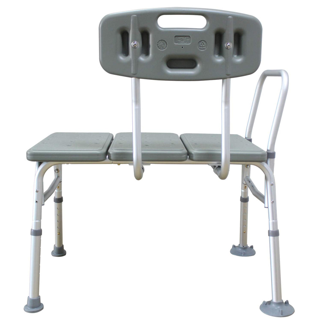 Bath Shower Transfer Bench with Backrest & Padded Armrest G827884