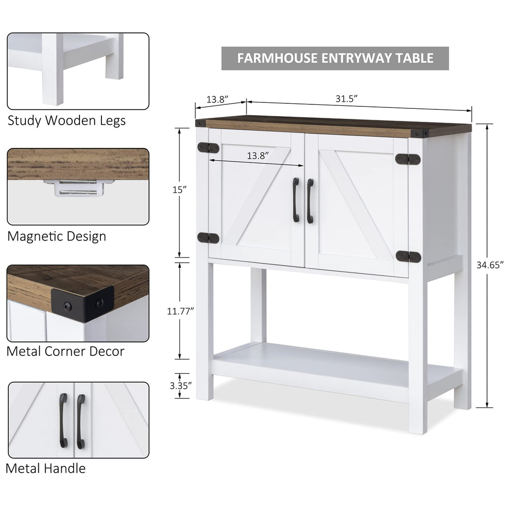 White Console Table I88721