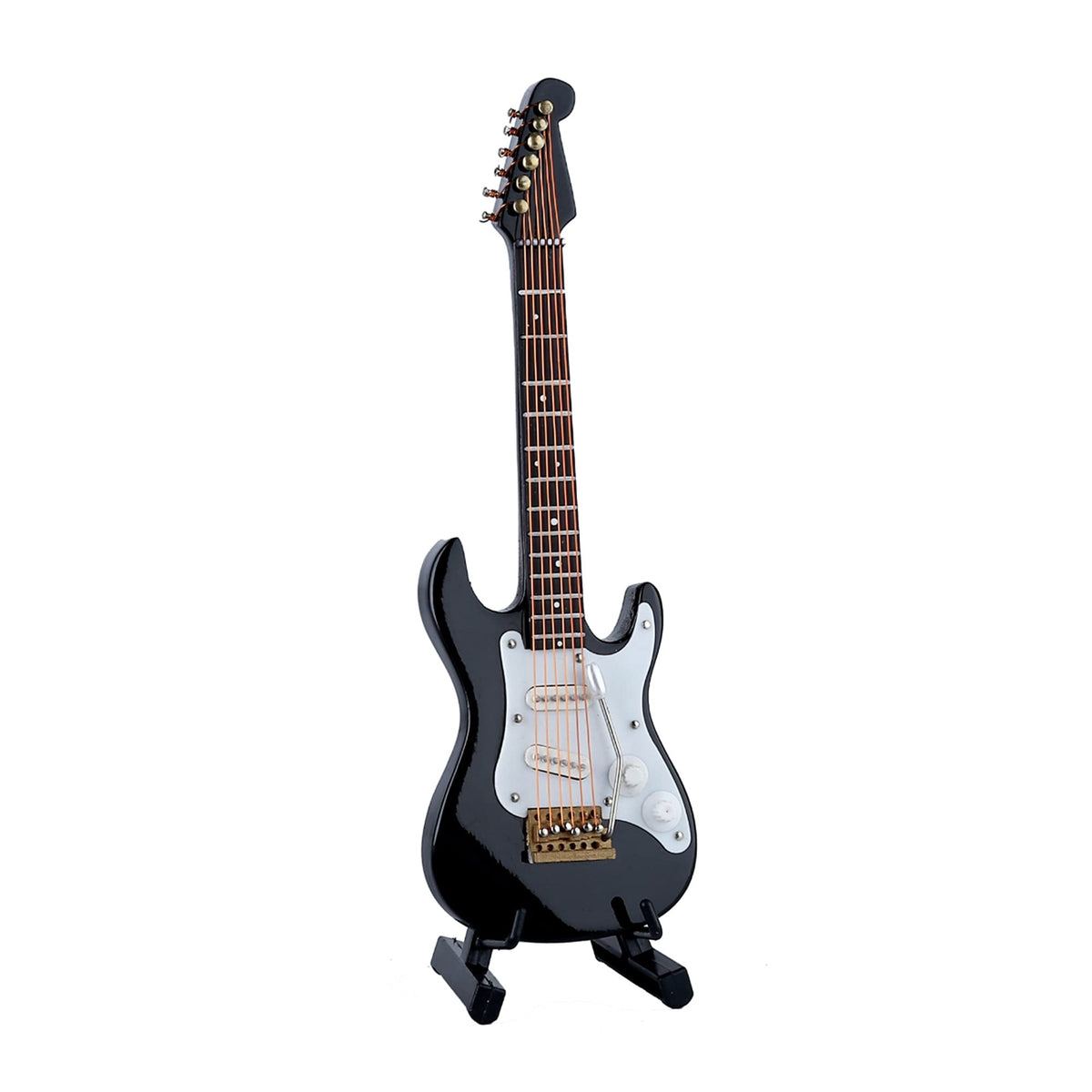 Miniature Electric Guitar Replica with Stand and Case K3359