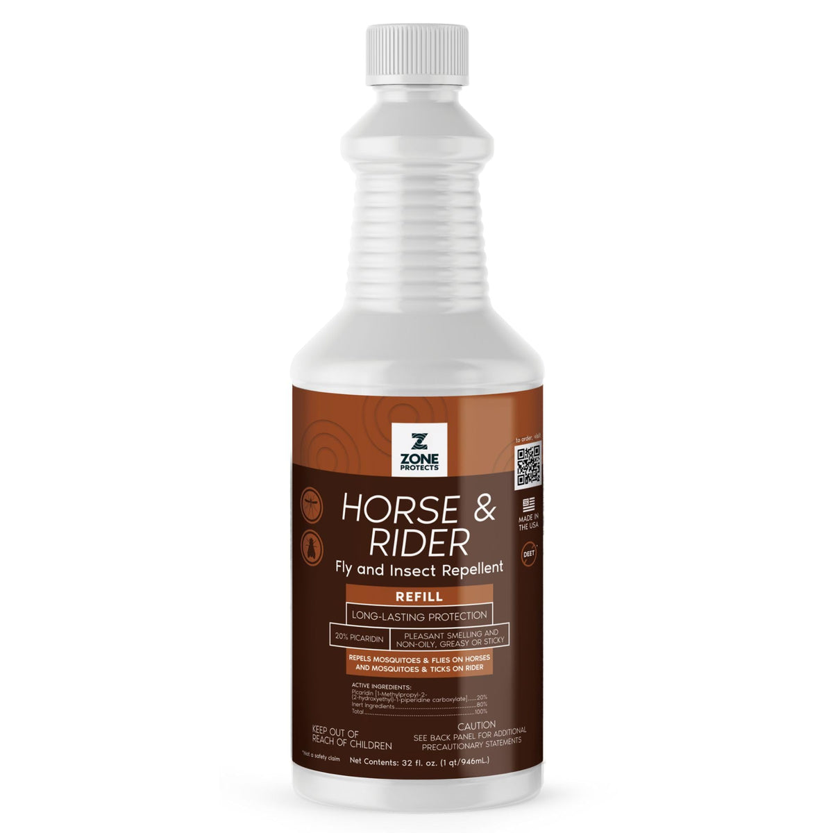 32oz Picaridin Fly Repellent Refill E586578