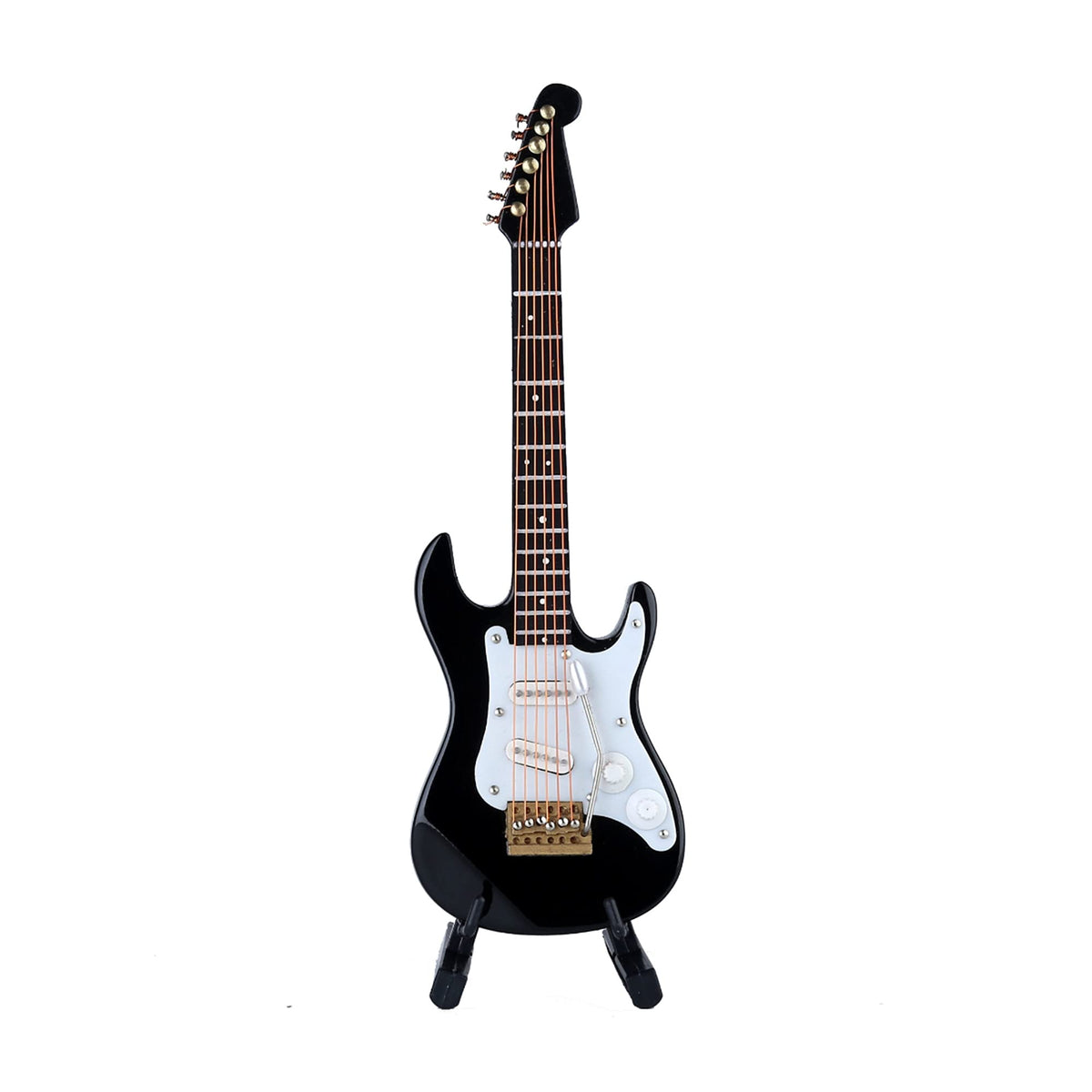 Miniature Electric Guitar Replica with Stand and Case K3359