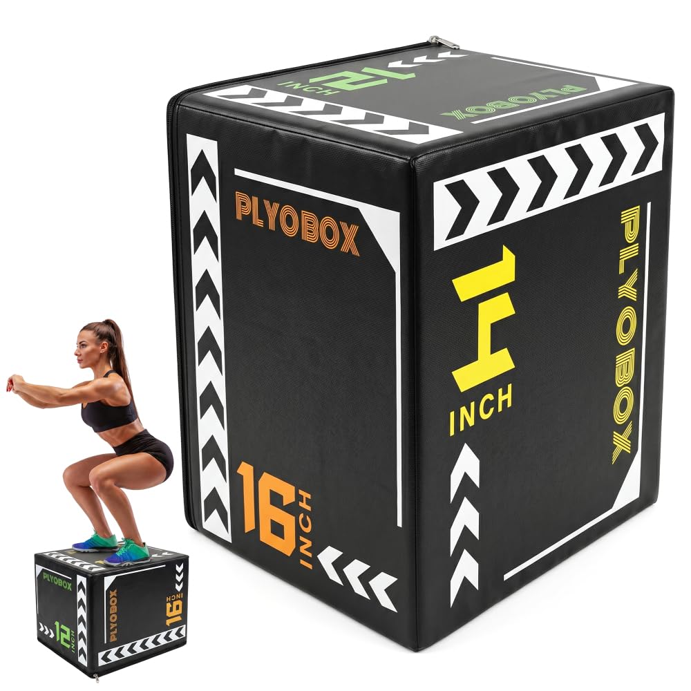 12/14/16 Inch 3-in-1 Plyometric Jump Box B423