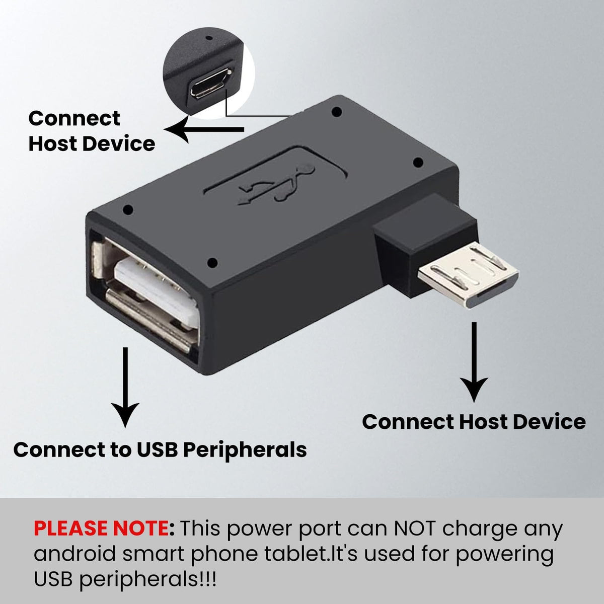 3 Pack Micro USB to USB OTG Cable Adapter E503