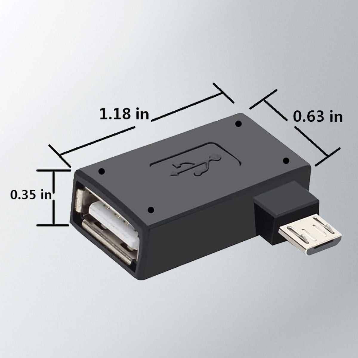 3 Pack Micro USB to USB OTG Cable Adapter E503