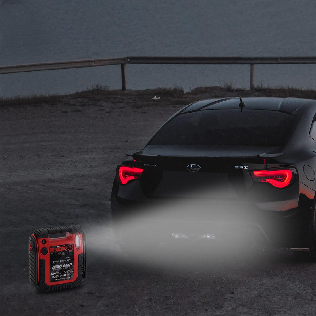 1800A Peak Car Jump Starter, 20000mAh Battery Booster, 12V Portable Power Bank with LED Light F7302