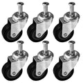 6 Pack Heavy-Duty 2" Swivel Caster Wheels U27166