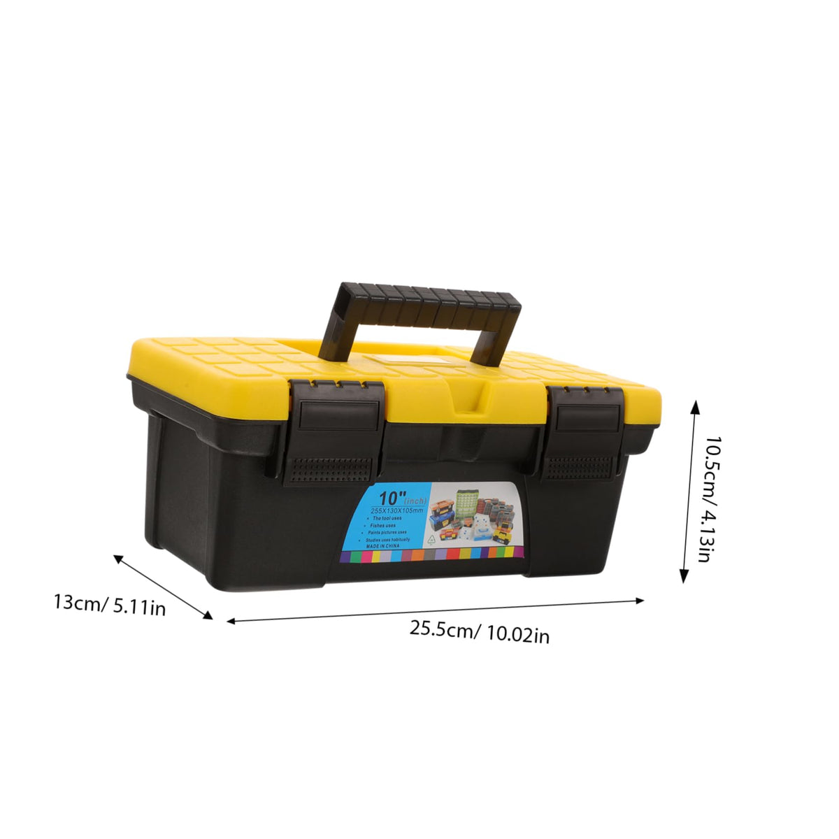 Black Plastic Handheld Tool Box L62799