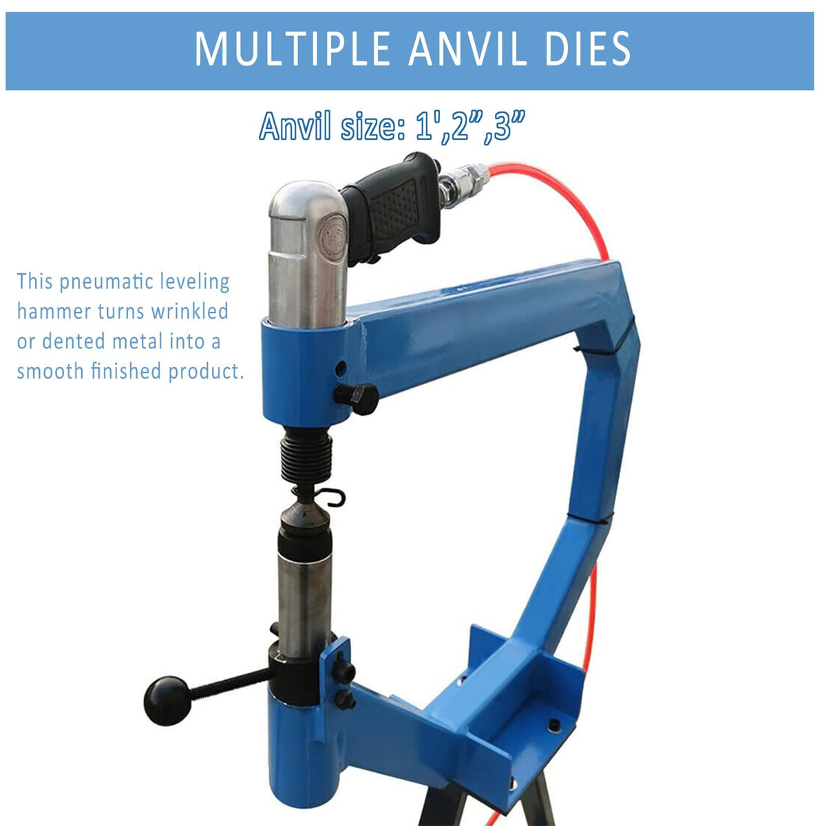 Pneumatic Planishing Hammer with Anvil and Pedal E47312