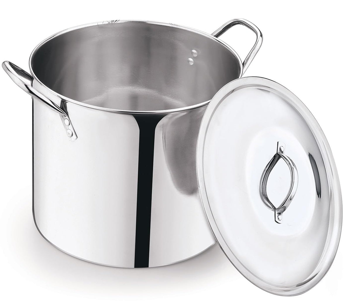 12 Quart Stainless Steel Stock Pot with Metal Lid W377666