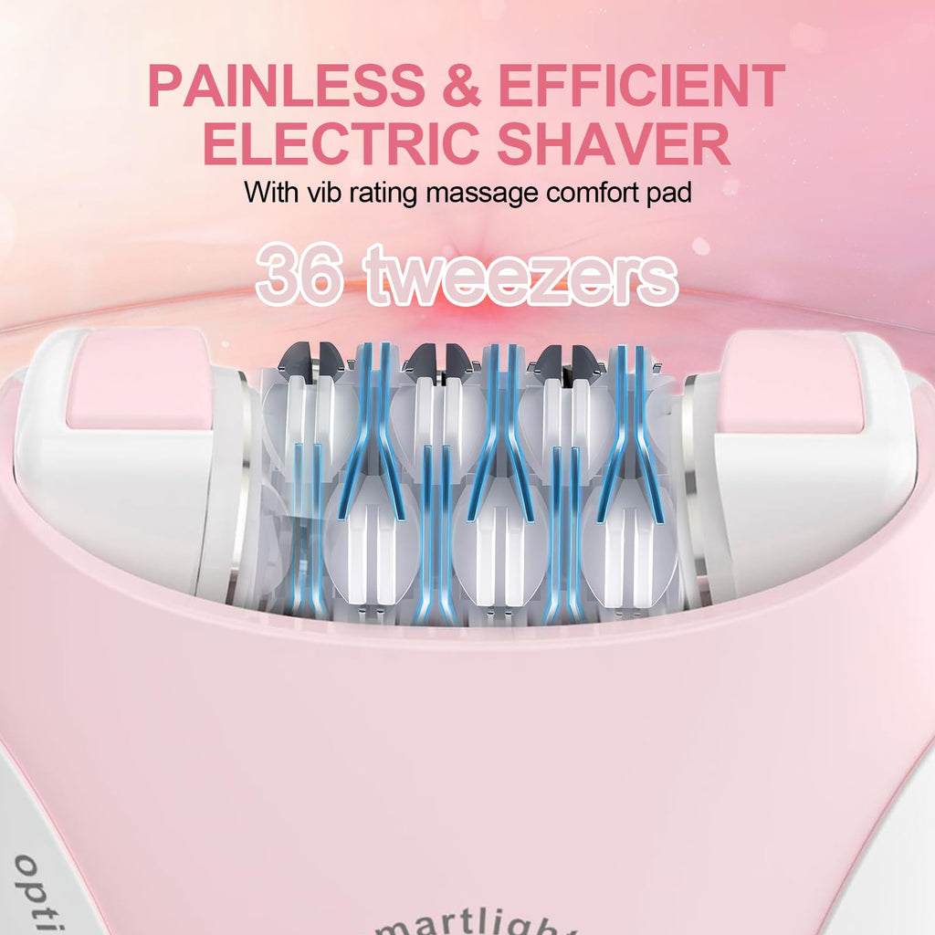 2 Speeds Rechargeable Epilator with LED Light R25740