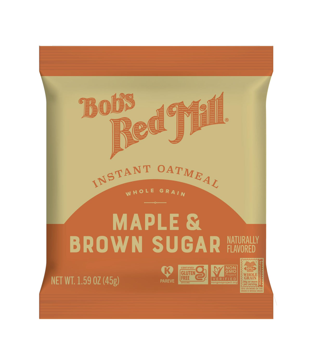 Instant Oatmeal, Maple Brown Sugar, 24 Packets, Gluten Free, Whole Grain W70080
