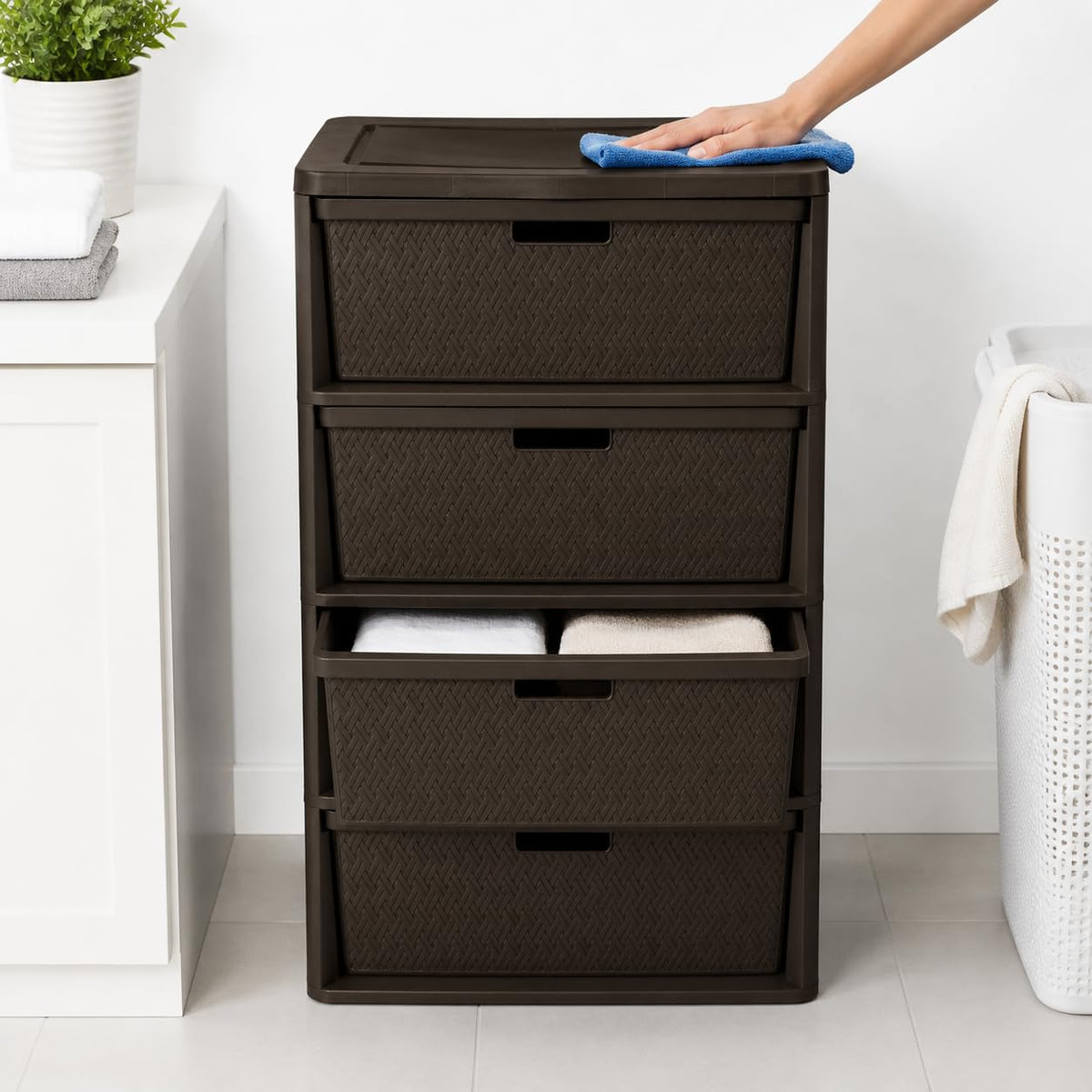 4 Drawer Plastic Storage Organizer J66953