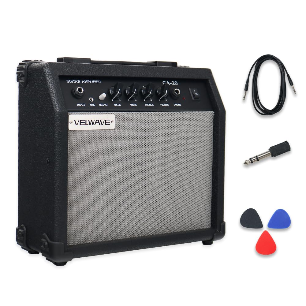 20W Black Portable Electric Guitar Amplifier F301