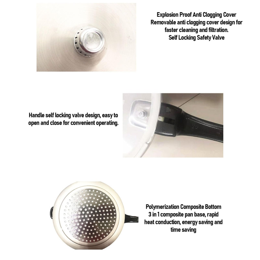 Aluminum Alloy Pressure Cooker, 18CM/3L E5821