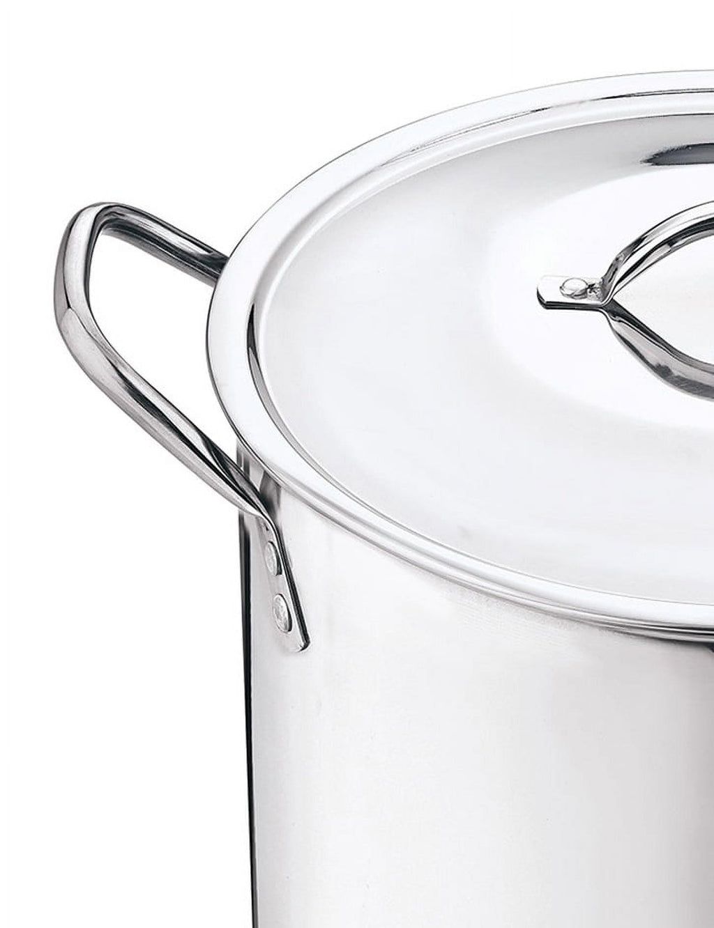 12 Quart Stainless Steel Stock Pot with Metal Lid W377666