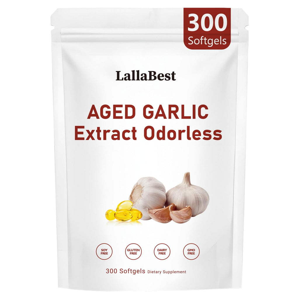 Odorless Aged Garlic Extract Capsules 300 Softgels Q525251
