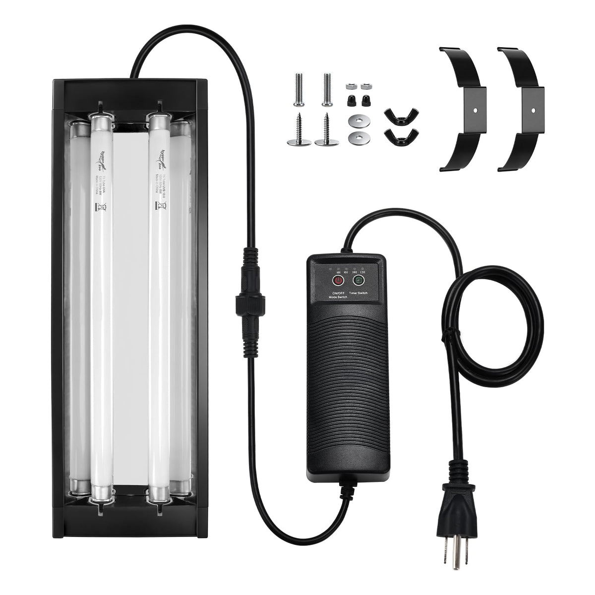 12 Inch UVB Reptile Light Fixture with Timer V78326