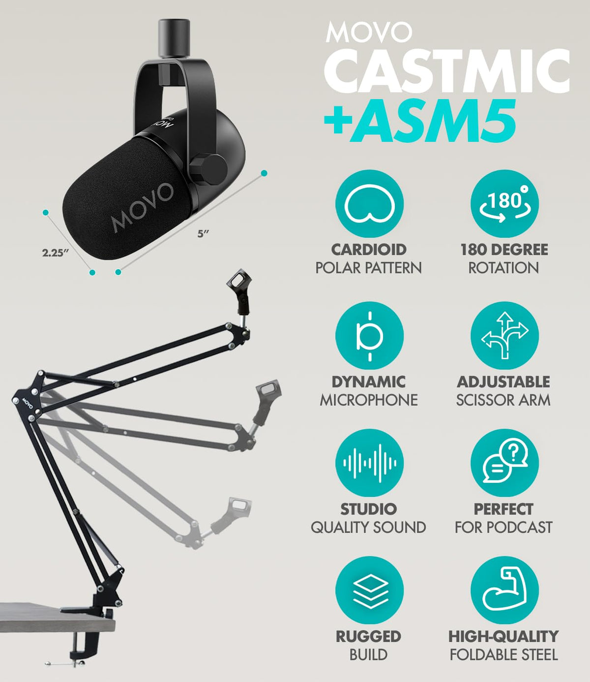 4-Person Podcast Equipment Bundle with 4-Channel USB Audio Interface and 4 Dynamic Microphones R27467
