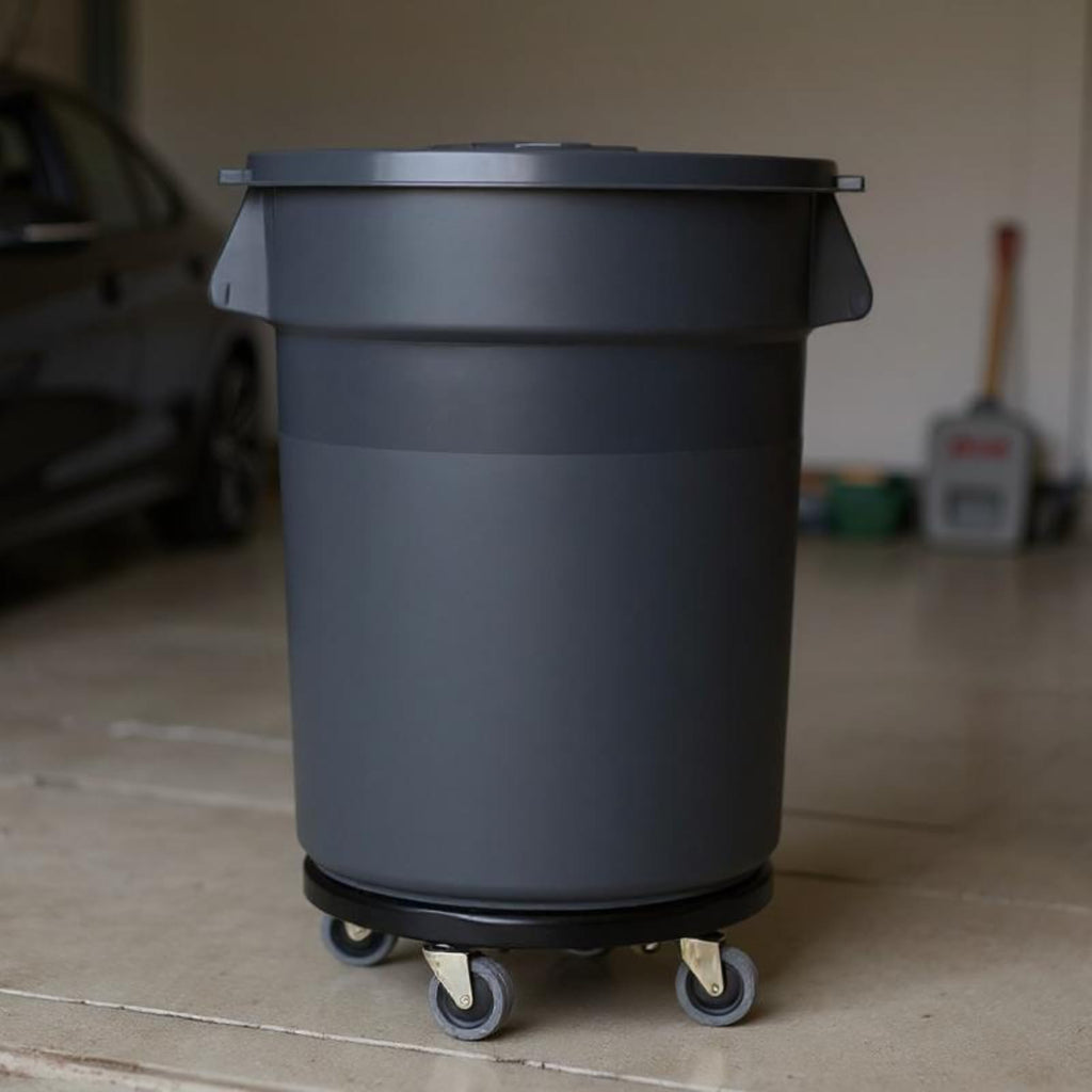 32 Gallon Outdoor Trash Can with Wheels C681644