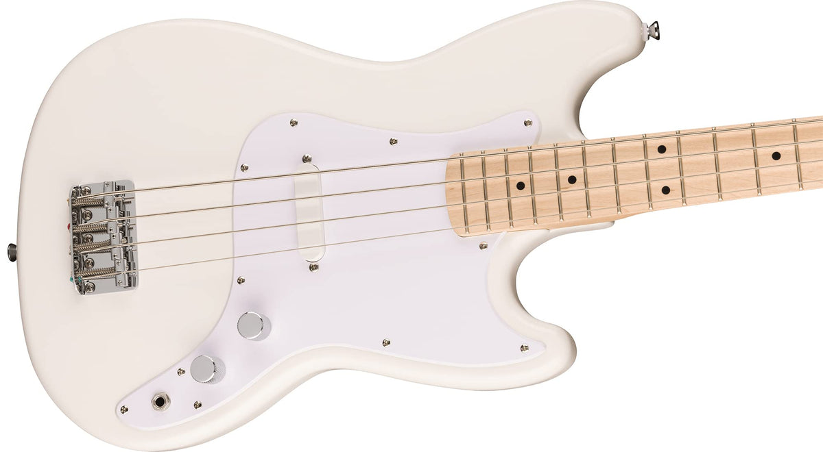 Arctic White Bass Guitar with Amplifier and Cable N44227