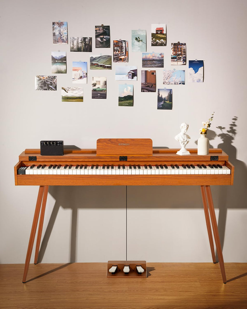 88 Key Hammer-Action Weighted Digital Piano with Stand K254294