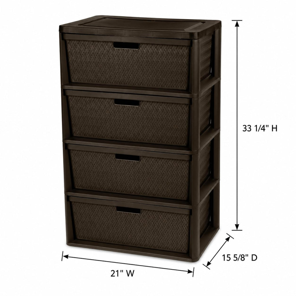 4 Drawer Plastic Storage Organizer J66953