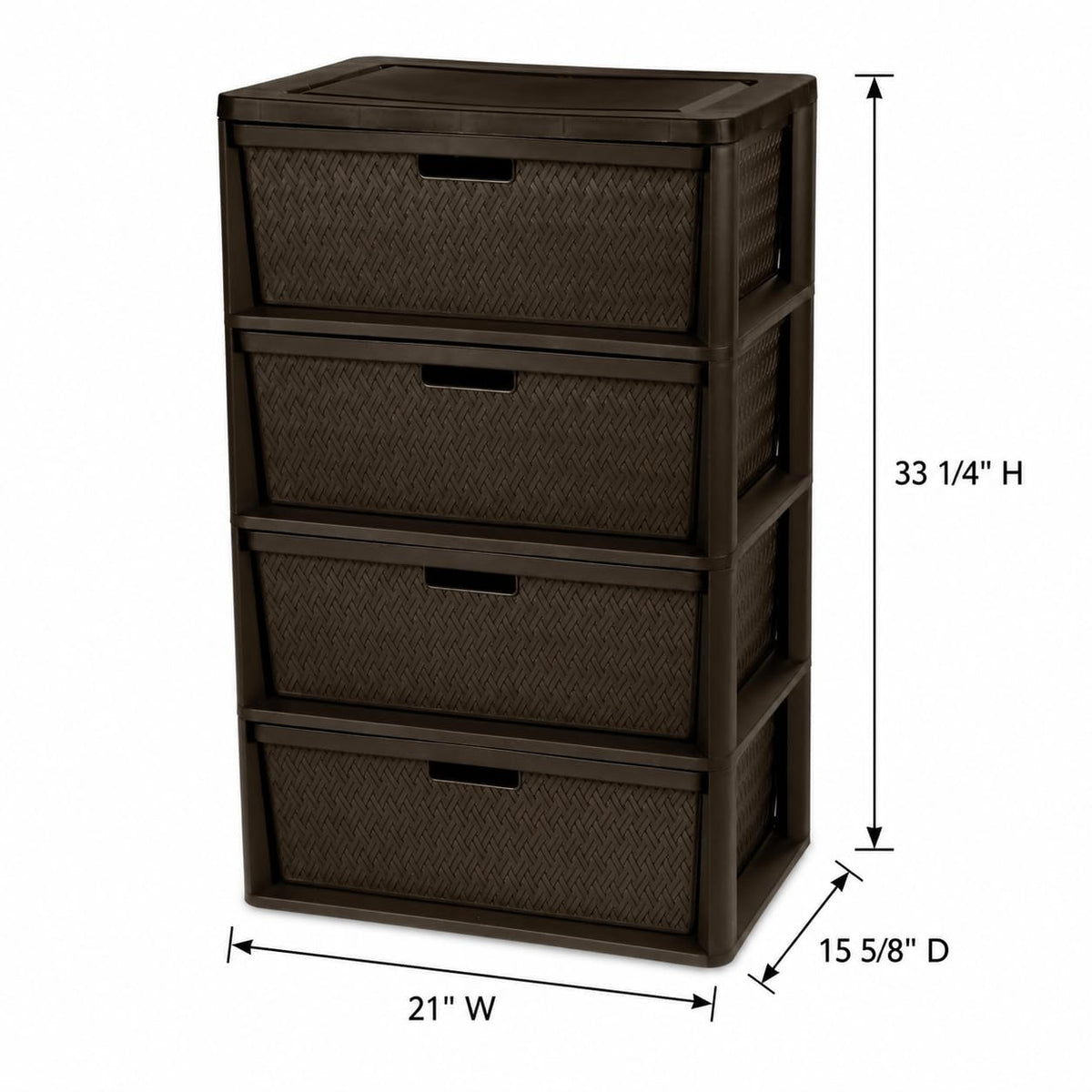 4 Drawer Plastic Storage Organizer J66953