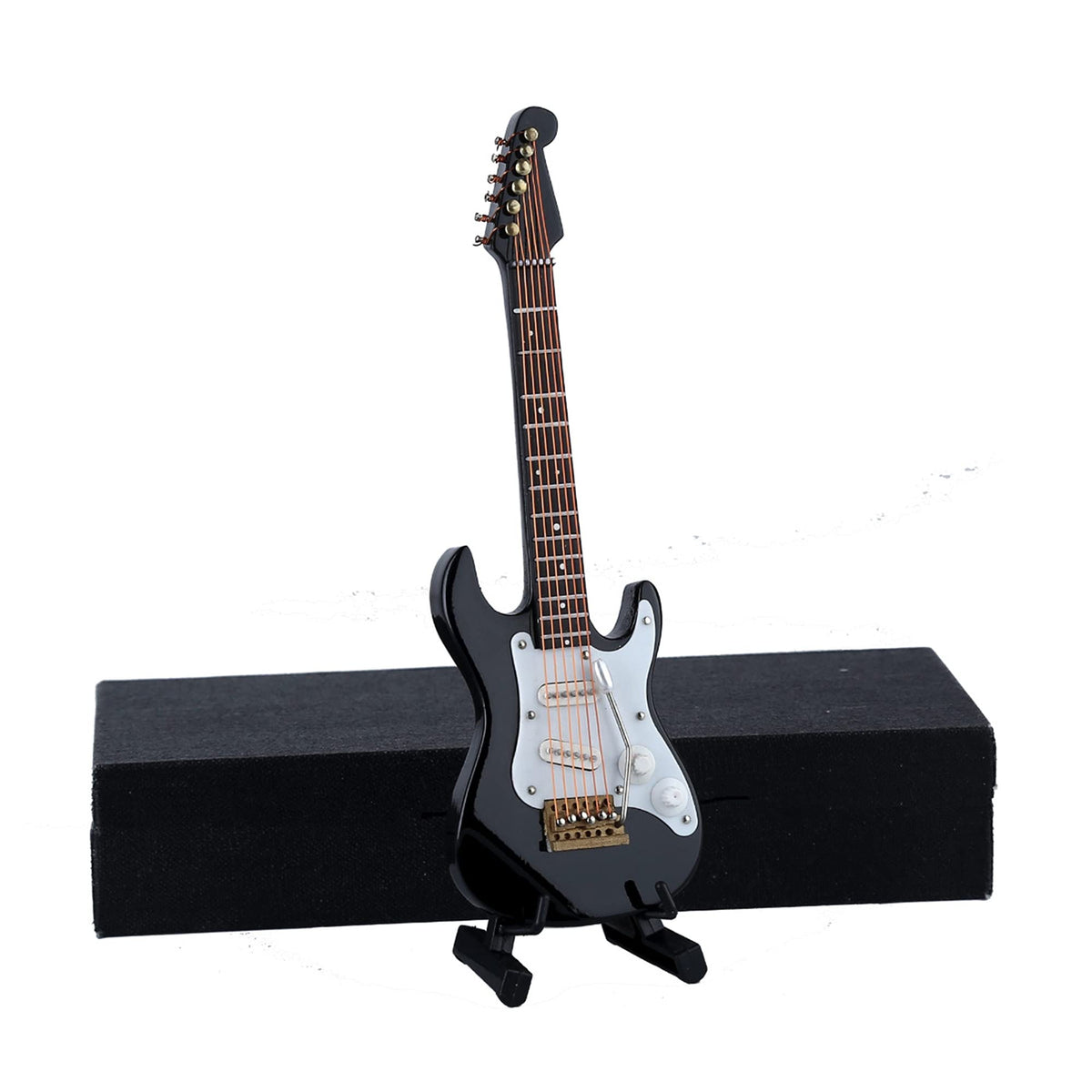 Miniature Electric Guitar Replica with Stand and Case K3359