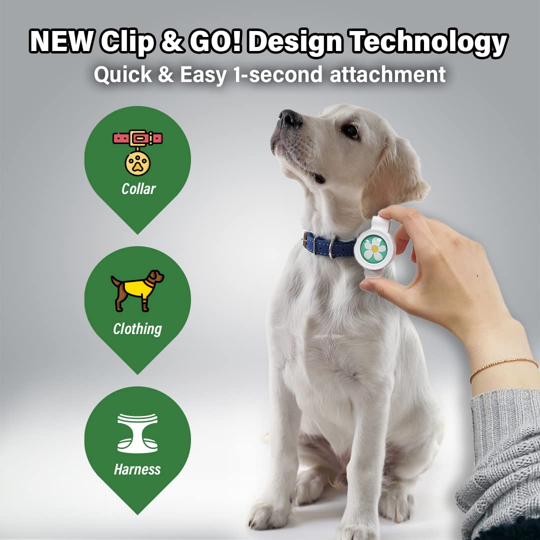 Natural Flea and Tick Repellent Clip for Dogs P794490