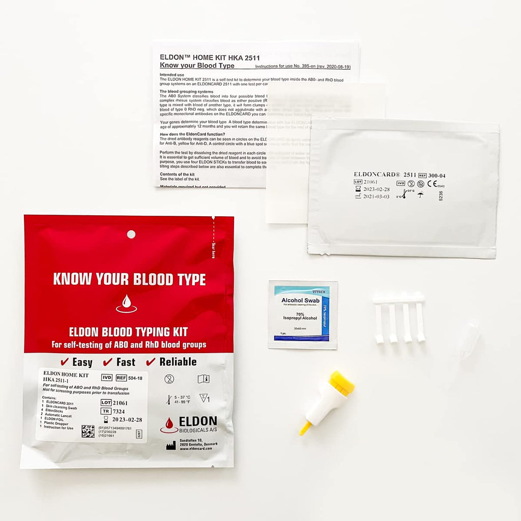 Home Blood Typing Kit 6 Kits T4307