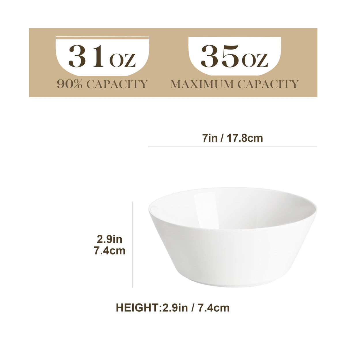 35 OZ Soup Bowls, 48 OZ Pasta Bowls C84738