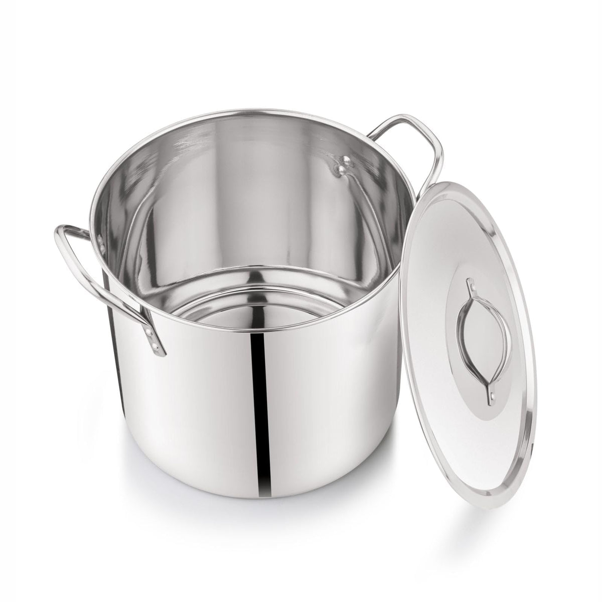12 Quart Stainless Steel Stock Pot with Metal Lid W377666
