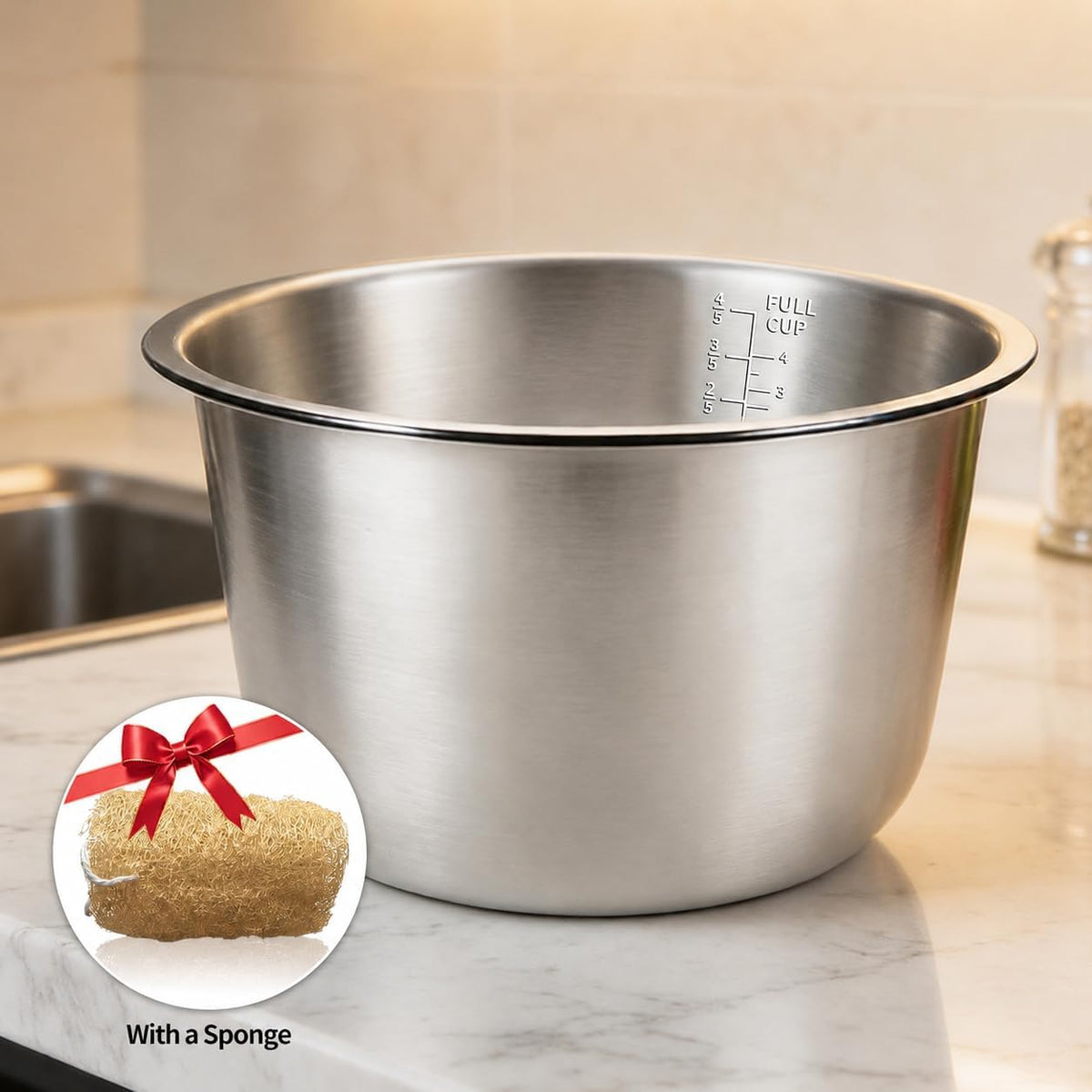 Stainless Steel Replacement Inner Pot Bowl P444