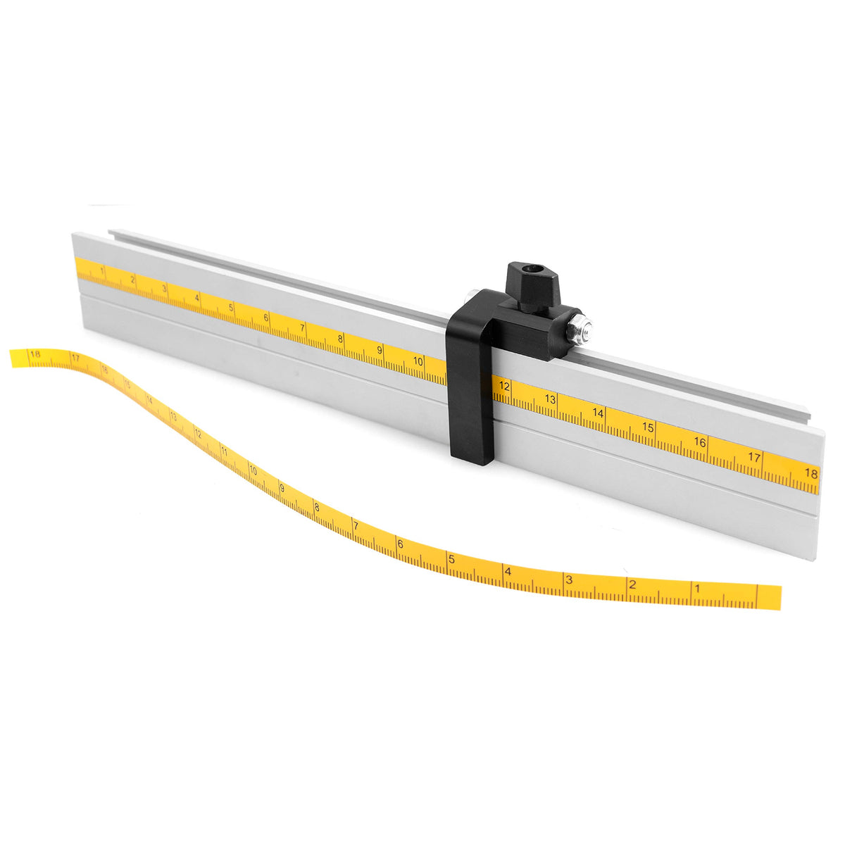 Aluminum Miter Gauge Fence with Flip Stop Y5479