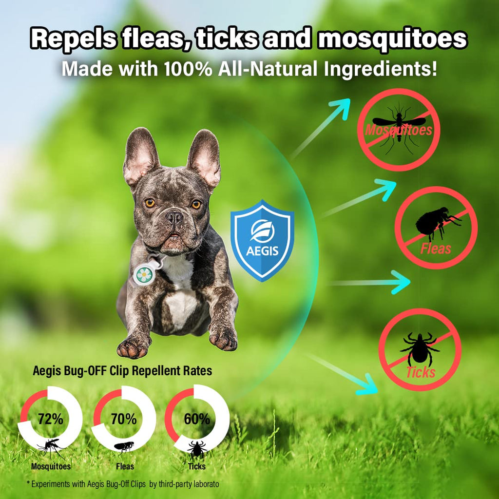 Natural Flea and Tick Repellent Clip for Dogs P794490